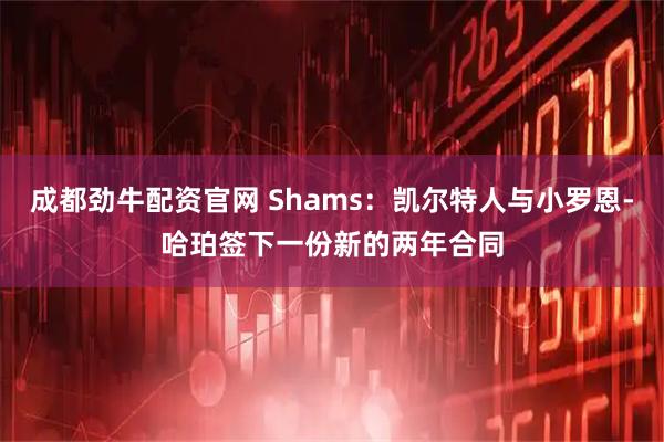 成都劲牛配资官网 Shams：凯尔特人与小罗恩-哈珀签下一份新的两年合同